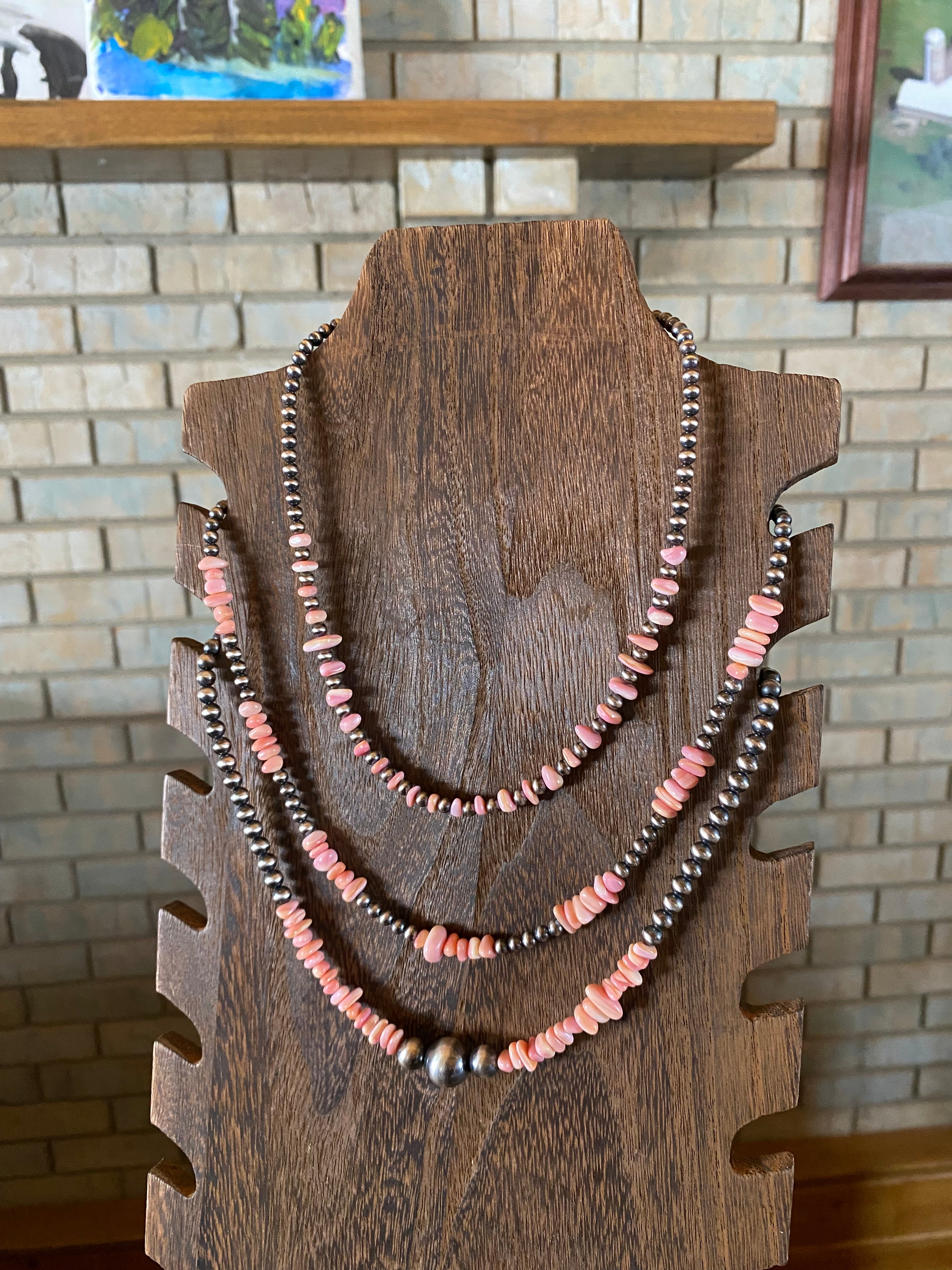 17-19” Pink Conch Necklace