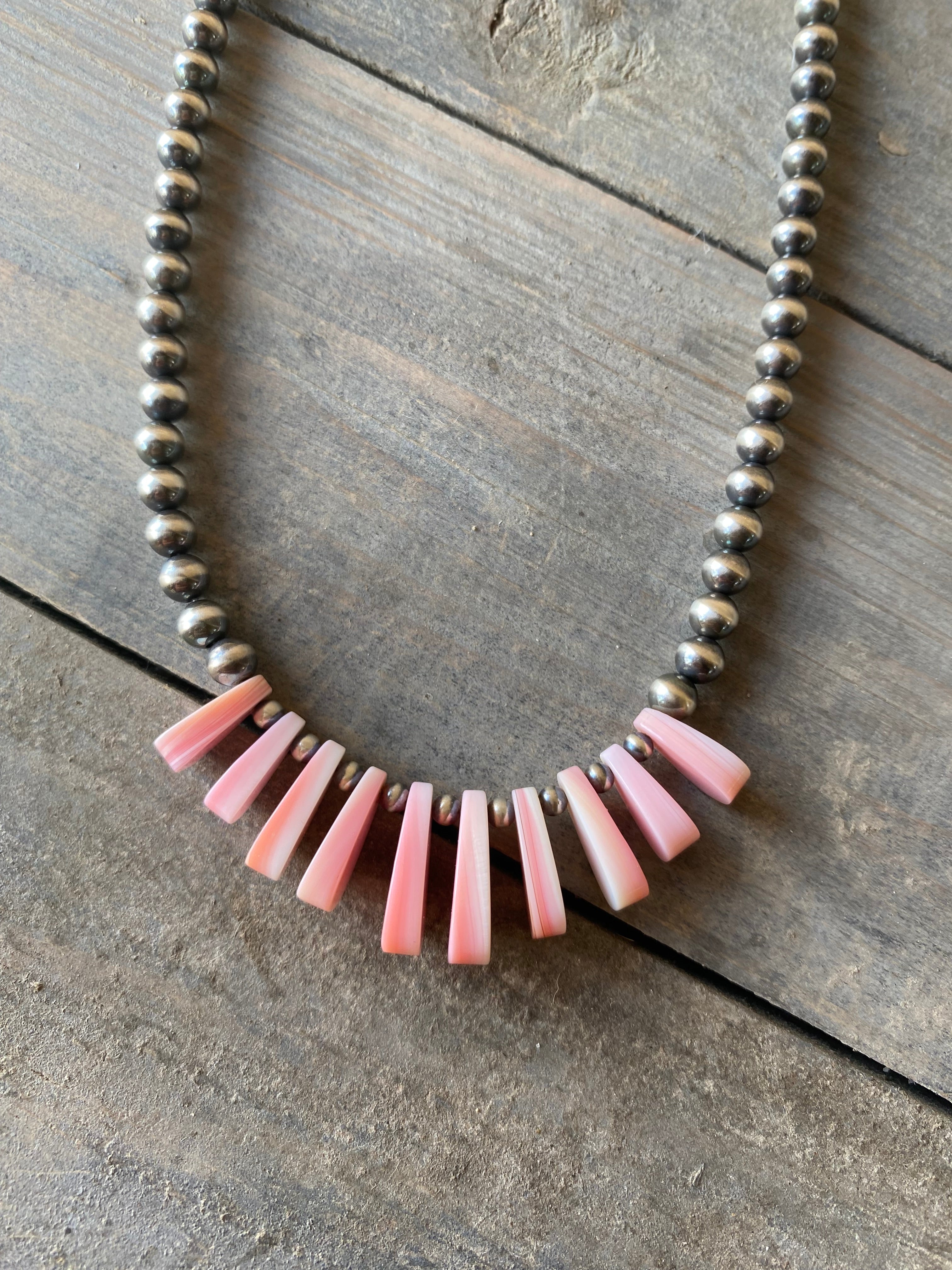16-18” Pink Conch Necklace