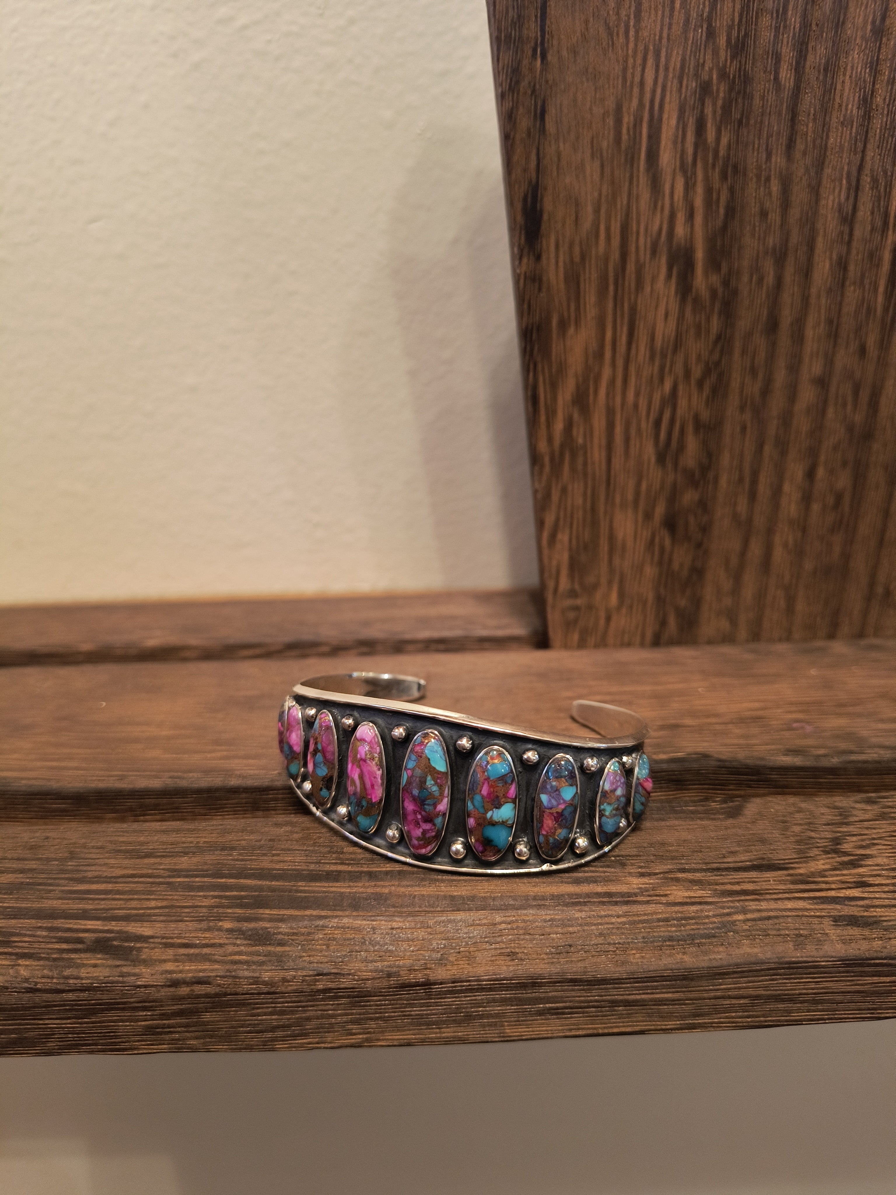 Purple Dahlia Adjustable Cuff