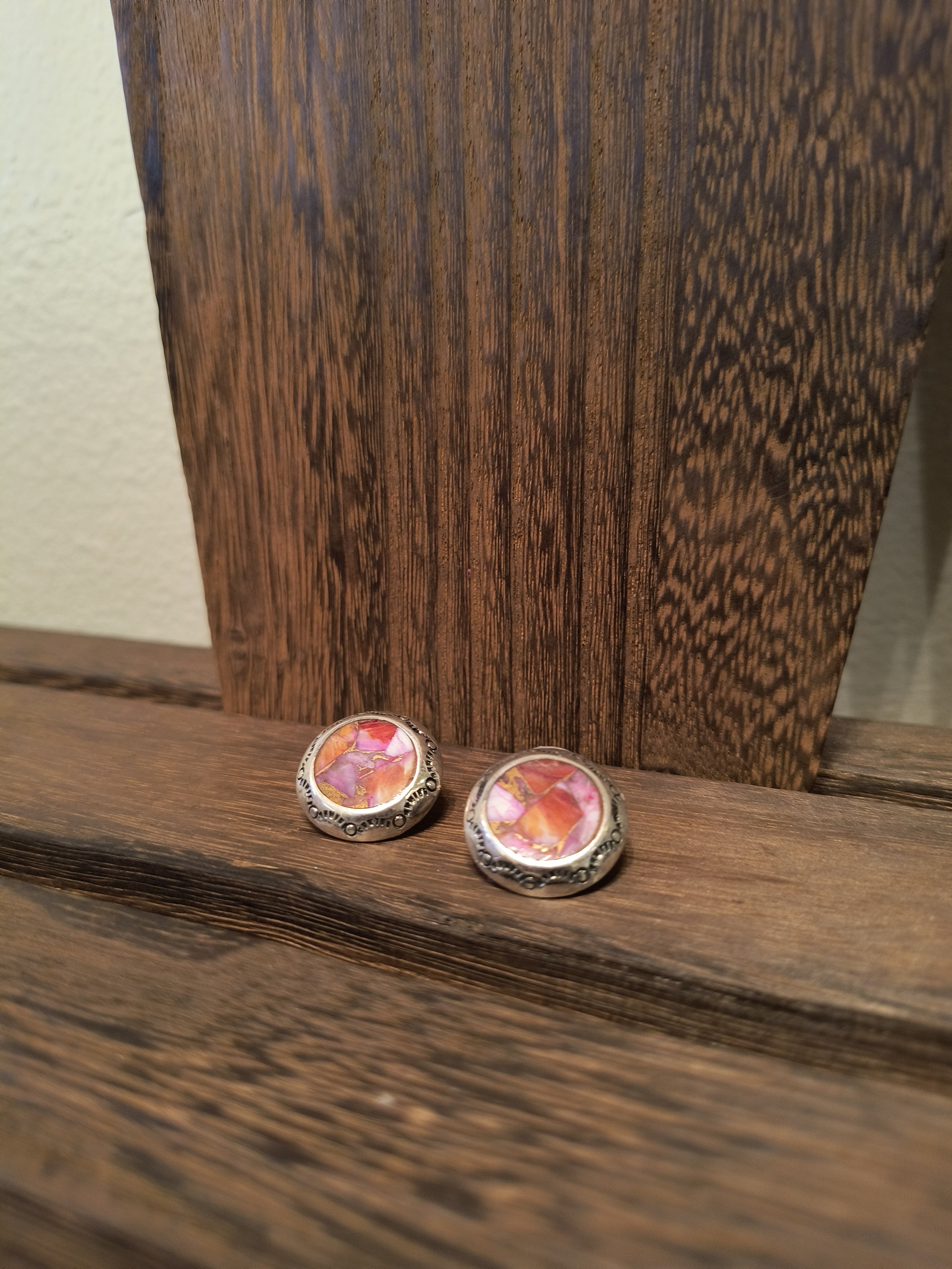 Purple Spiny Earrings