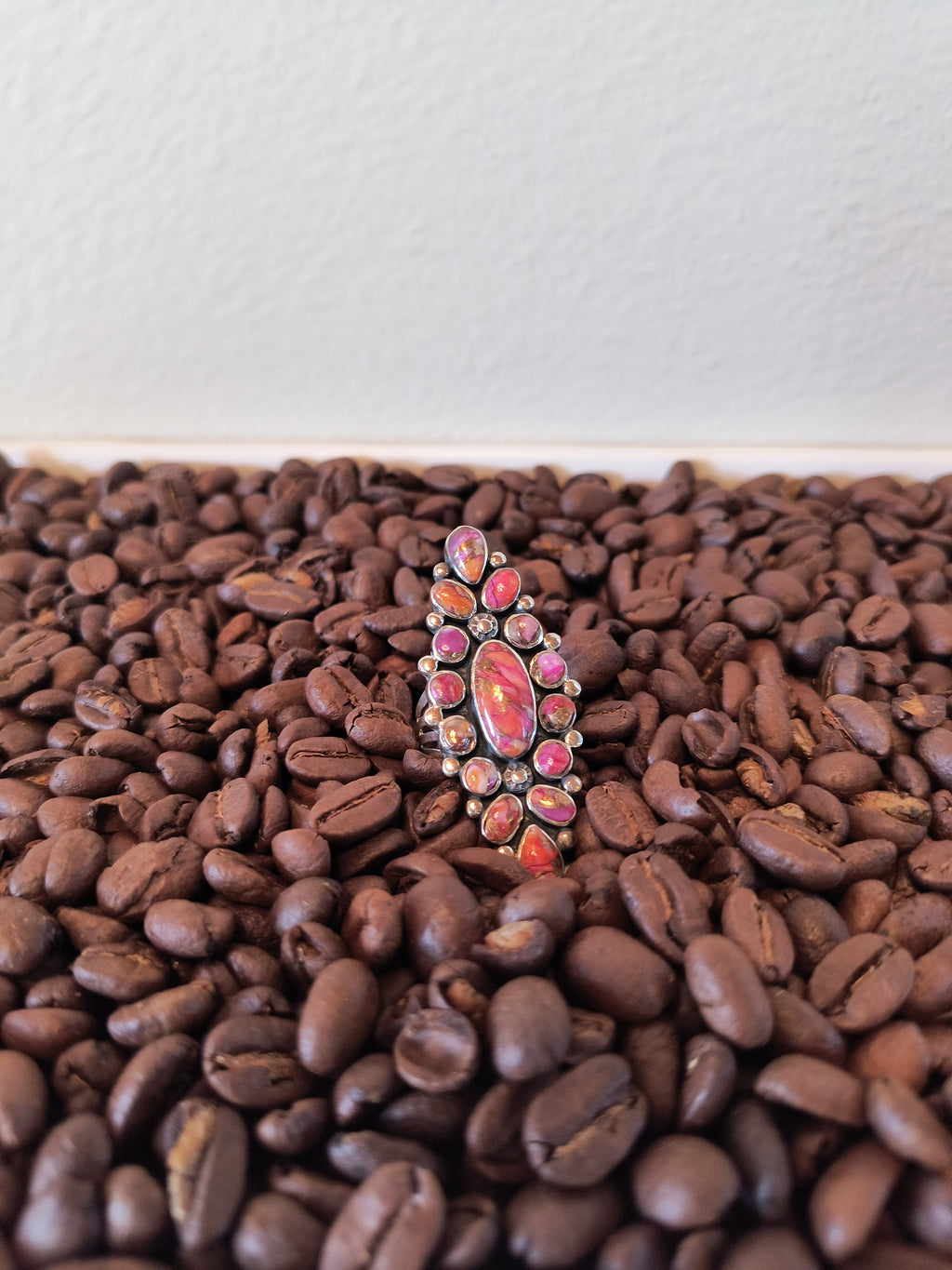 Plum Spiny Ring size 9