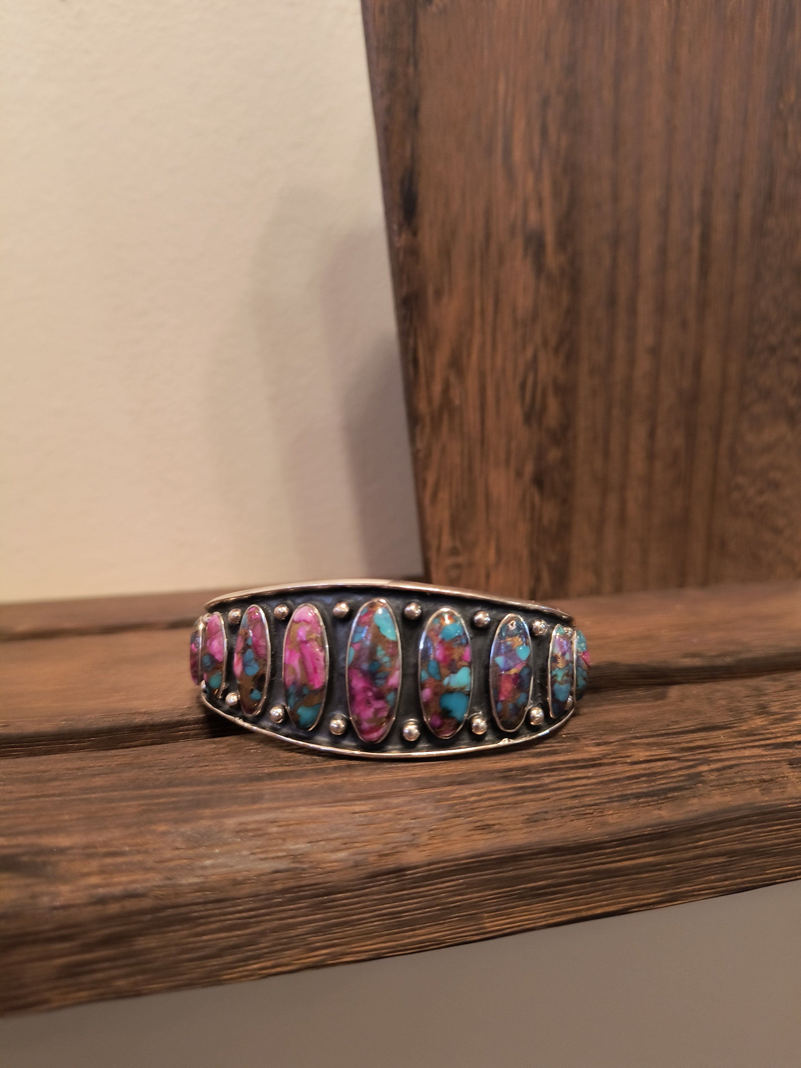 Purple Dahlia Adjustable Cuff