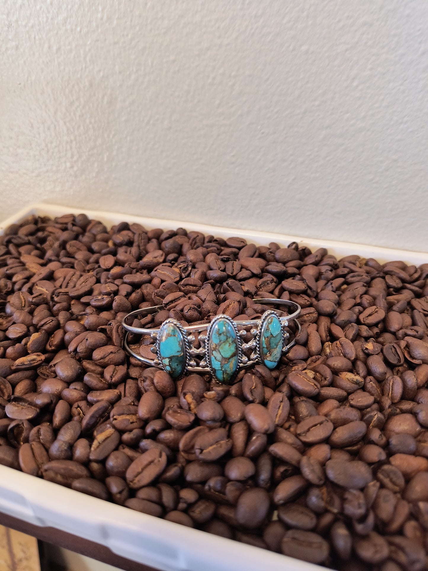 Matrix turquoise adjustable cuff